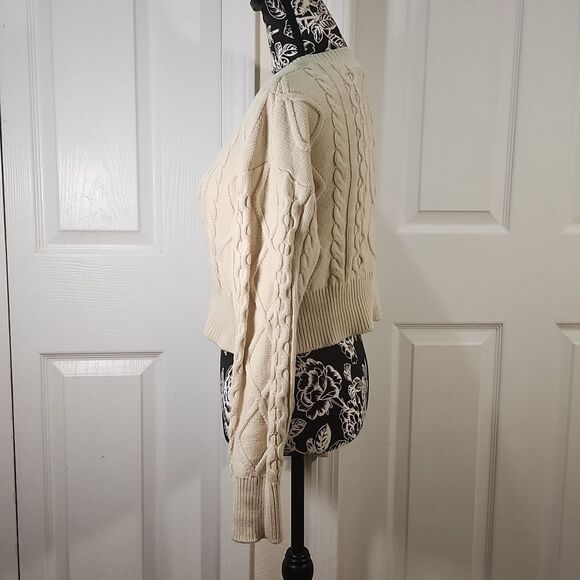 Forever 21 Beige Cable Knit Tube Top And Sweater Set M - Picture 5 of 10